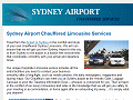 Sydney Airport - Chauferred Limousine Services & Corporate Transport